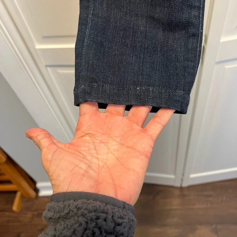 7 For All ManKind Roxanne Skinny Jeans Size 24 Color Dark Blue - Picture 6 of 13